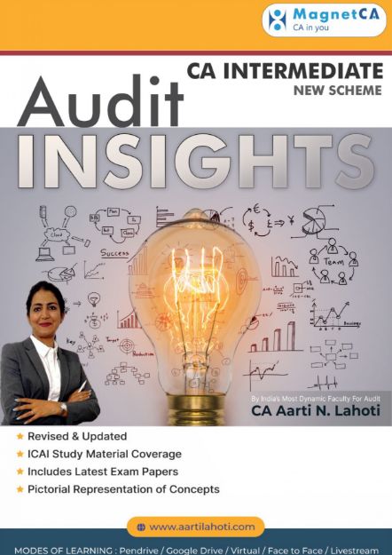 CA Inter Audit Insights Book May 25 Onwards by CA Aarti Lahoti