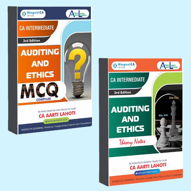 Picture of CA Inter Audit Book Combo – Theory Notes + MCQ (3rd Edition) Book By CA Aarti Lahoti